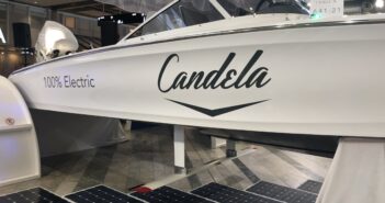Candela Seven- elektrisk foilbåt visas på båtmässan 2020
