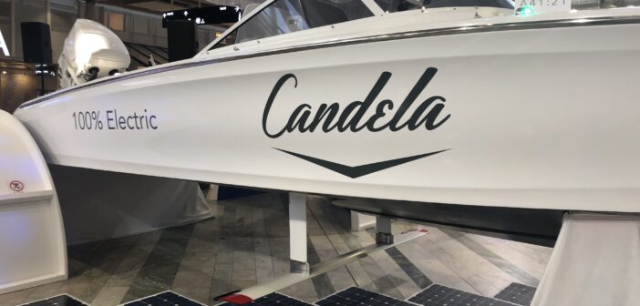 Candela Seven- elektrisk foilbåt visas på båtmässan 2020