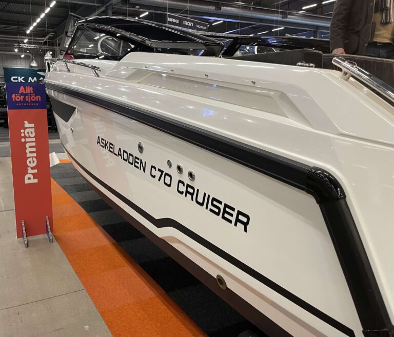 Askeladden C70 Cruiser premiär på båtmässan i Älvsjö 2023
